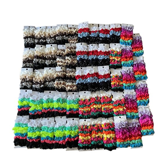 Time And Tru Scrunchies Lot Of 54 Packs Hairbows Hair Tie New Wholesale main image 12